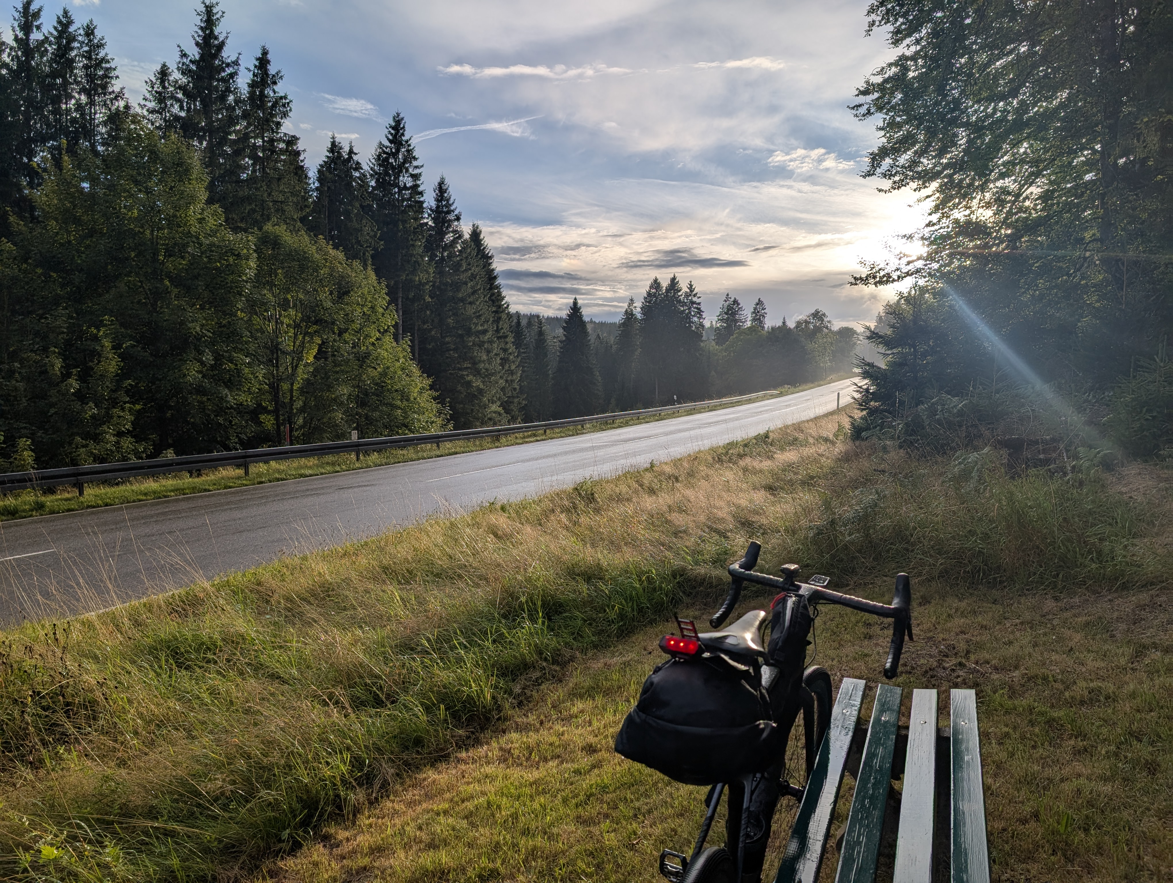 Photo while riding in the Black Forest
