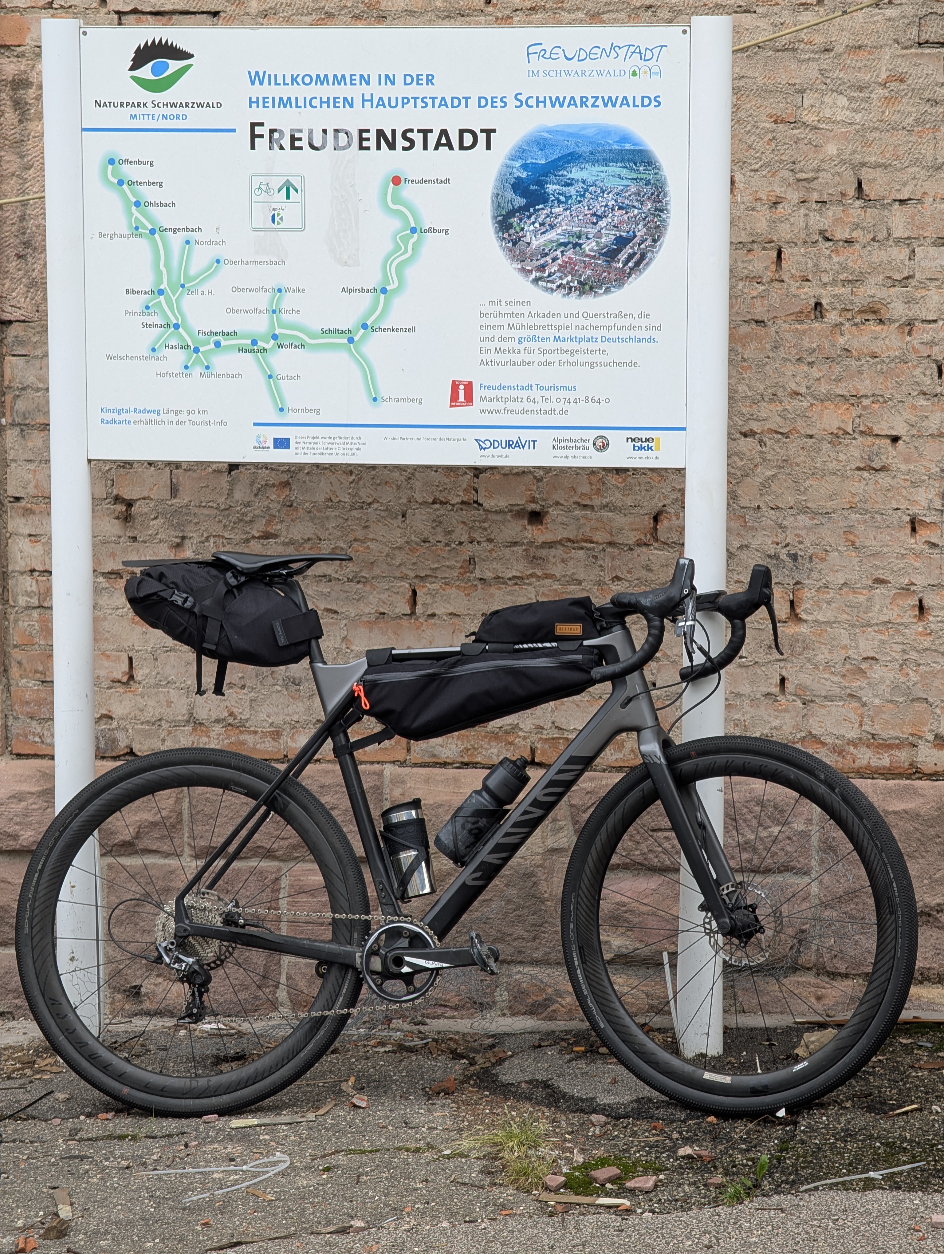 Arrived at the Freudenstadt station on the way back