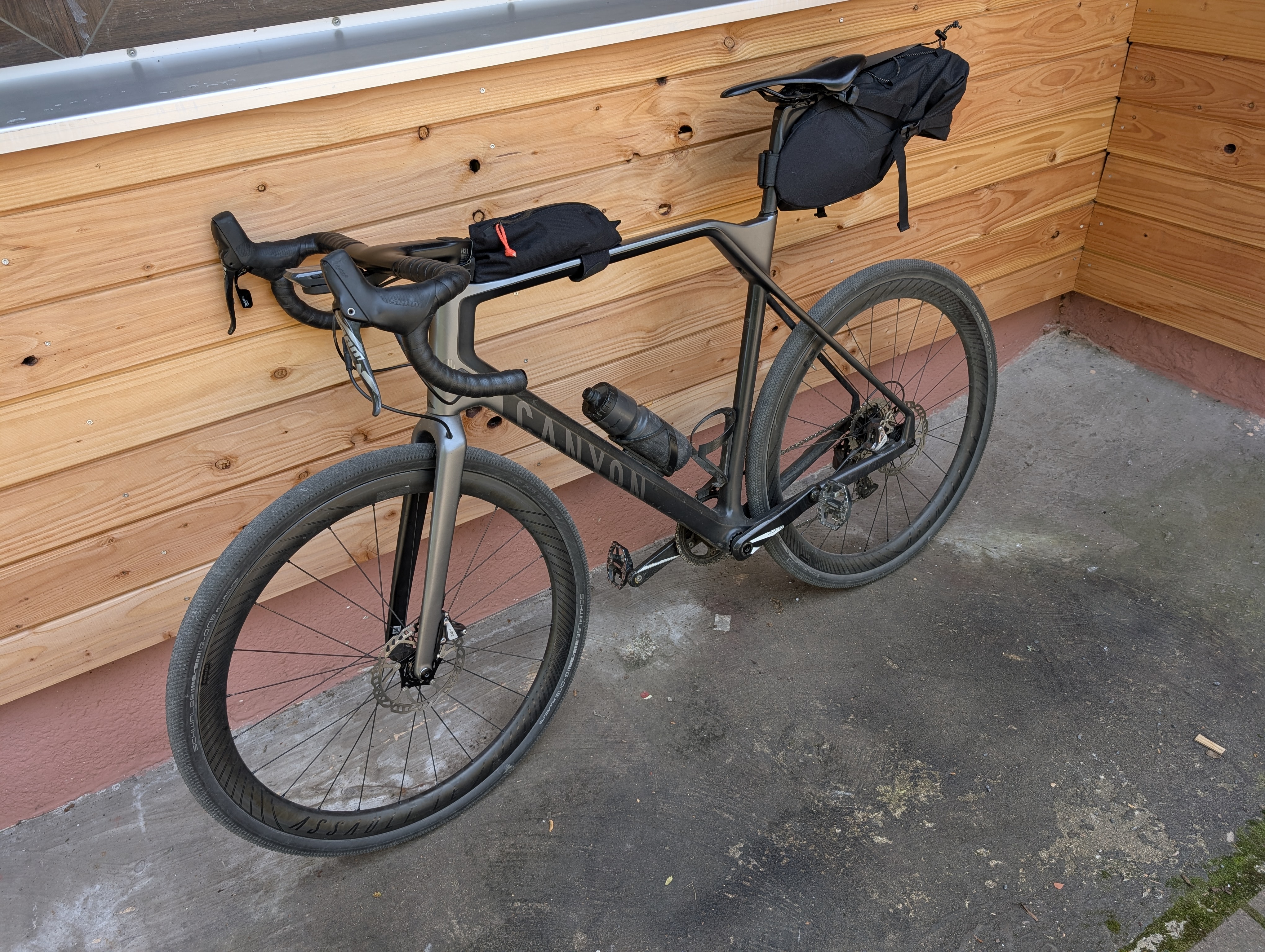 My gravel-equipped cross-bike